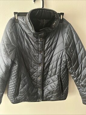 Renuar Black Quilted Women's Puffer Jacket